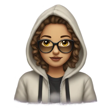 Ashlyn Baillie looking cool ina hoodie sticker