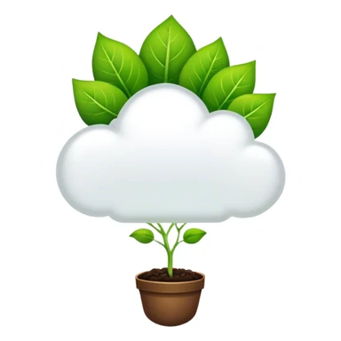 seed in a white thought bubble growing sticker