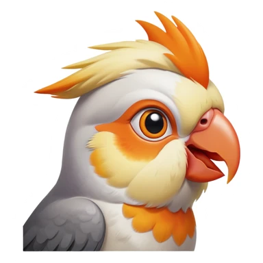 cockatiel bird thinking sticker