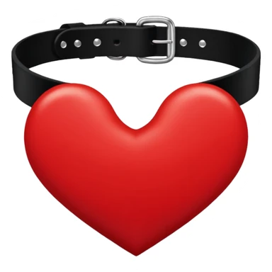 heart with a black velvet choker sticker