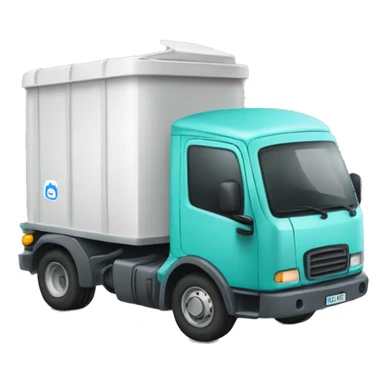 camion poubelle électrique sticker