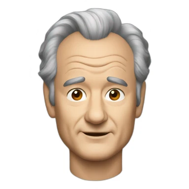 Bill murray black hair sticker
