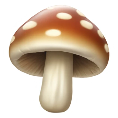Mushroom with a face sticker