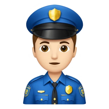 fancy police officer sticker