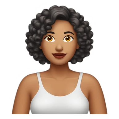 terapeuta vocacional mujer de cabello largo rojo rizado sin lentes sticker