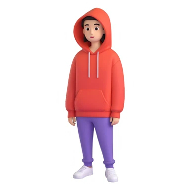 fashionable hoodie sticker