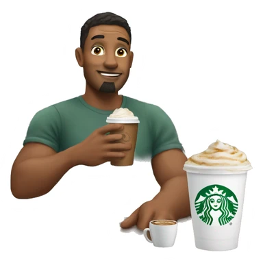 daddy yanke holding Starbucks  sticker