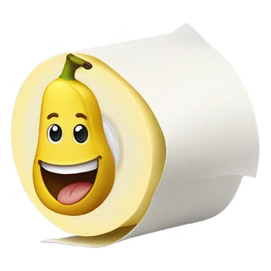  banana toilet paper  sticker