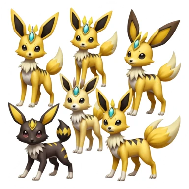 Meloetta-Renamon-Umbreon-Jolteon-Beedrill-Manectric-Palkia-Cresselia-fusion sticker
