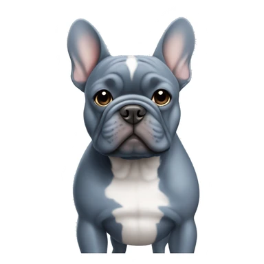 Blue frenchie buldog  sticker