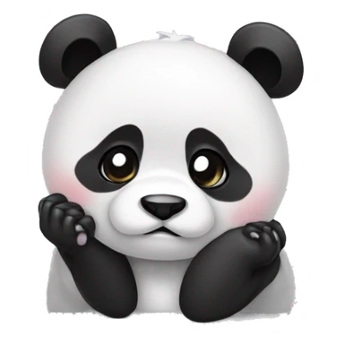 cute panda facepalm sticker