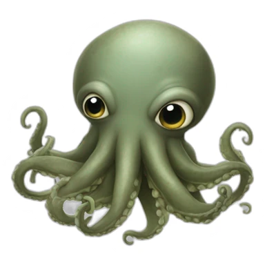 an adorable kraken that got lost sticker