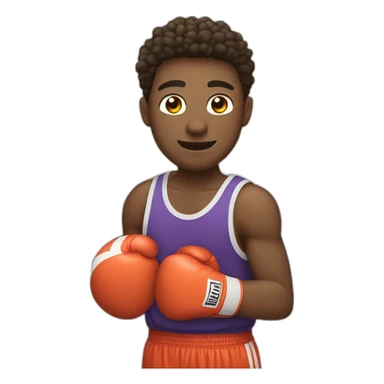 Un gant de boxe qui joue au basket sticker