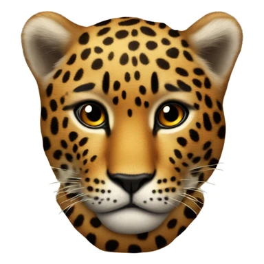 Corazon naranja con manchas de leopardo sticker