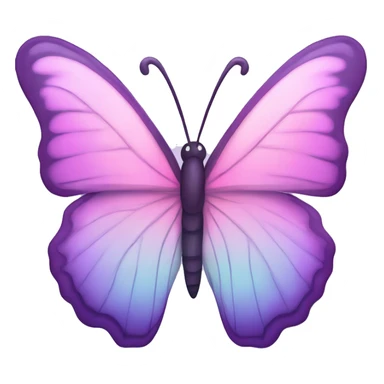 pastel pink and purple aurora butterfly  sticker