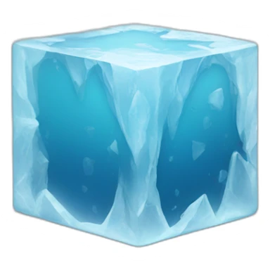 Frozen cube sticker
