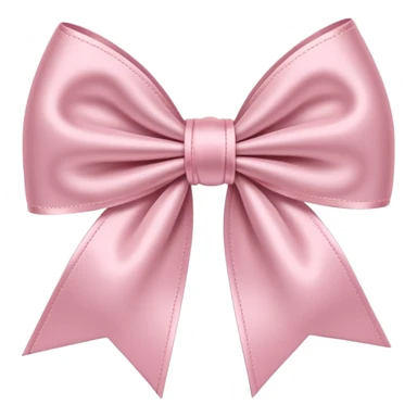 light pink ribbon bow sticker