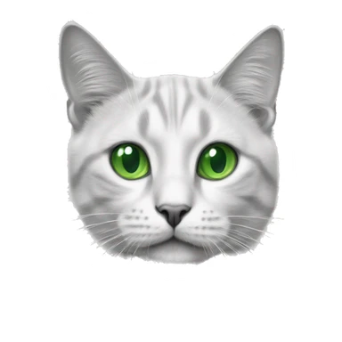 realistic green eyed cat in pencil sketch sticker