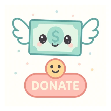money with wings, donation emoji, kawaii style sticker