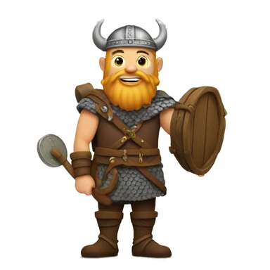 Viking with a bag of coins  sticker