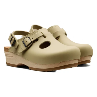 Birken stock Boston clog khaki beige color sticker
