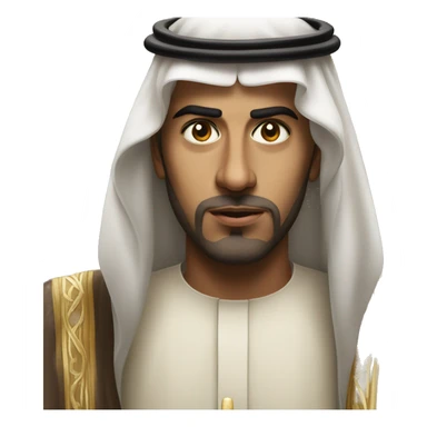 photorealistic  Faisal King of Saudi Arabia serious sticker