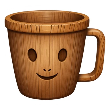 wood cup sticker