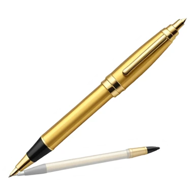 3D perspective academic premium golden vip pro pen sticker
