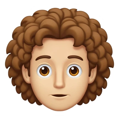 Chico de pelo rizado durmiendo sticker