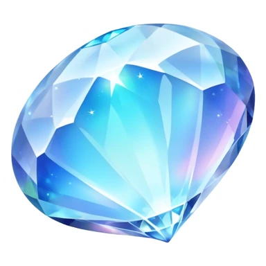 Enchanted glowing moonstone crystal sticker