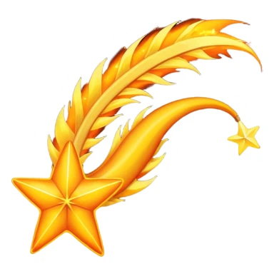 Meteor – Bright falling star with blazing tail sticker