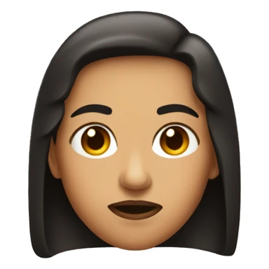 raising one eyebrow with lip pout sticker