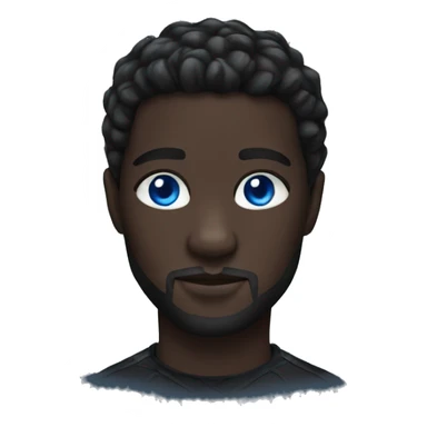 Black panther with blue eyes sticker