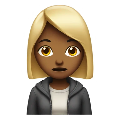 Annoyed girl sticker