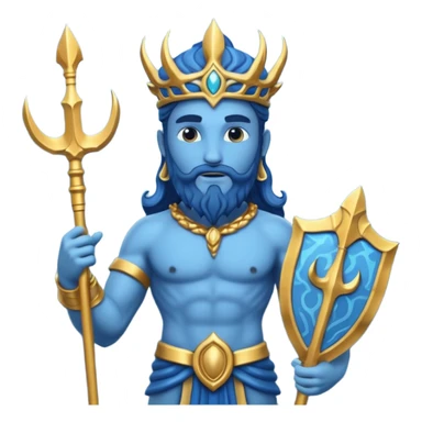 visnu god with Poseidon trident sticker