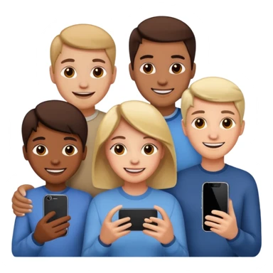 people searching something with iphone sticker