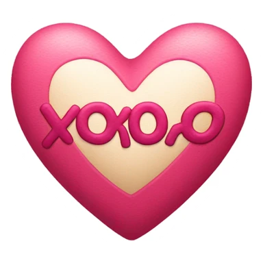 Xoxo heart sticker