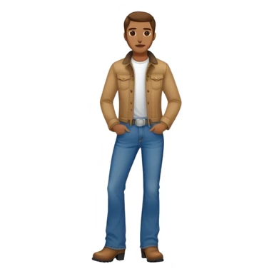 Lasagna person wear bootcut jeans and boots  sticker