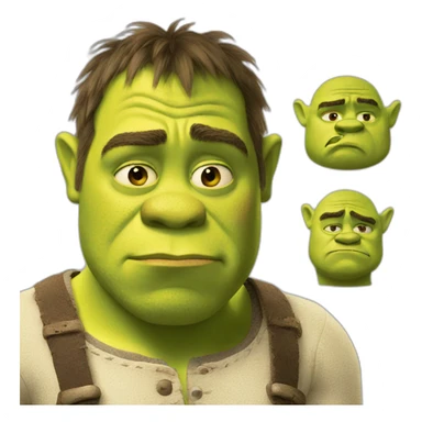 shrek sad sticker