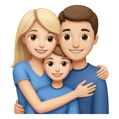 a loving couple and a friend sticker