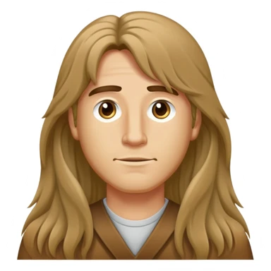 long haired tan special ed guy sticker