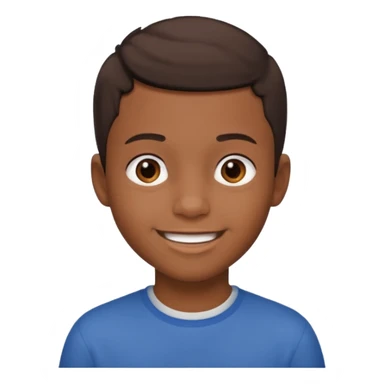 Young black boy with short hair sticker