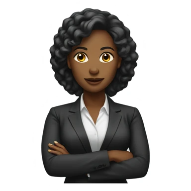 Black business women  sticker