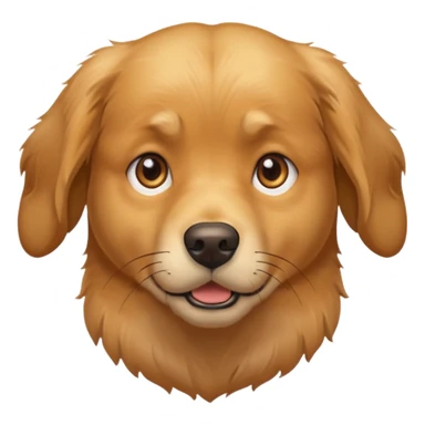 I want an emoji of a goldenretriever who is scared sticker