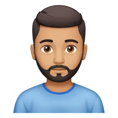 Indian man 25 years old fade hair cut no beared  sticker