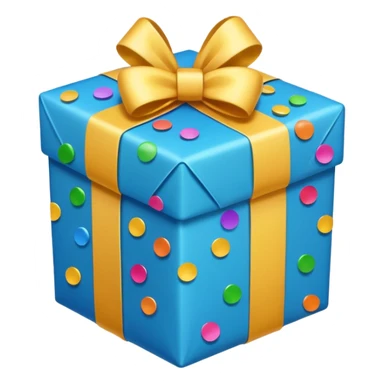 Birthday present with confetti looks very cute and sparkly  sticker