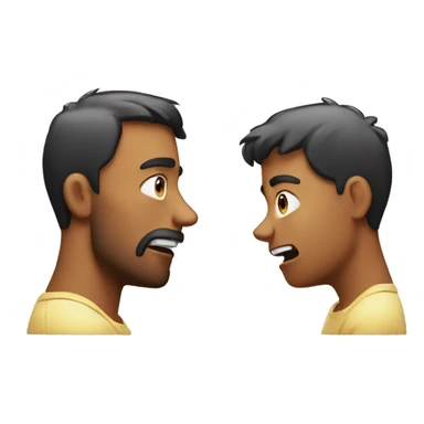 father and son arguing sticker