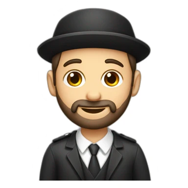 A jewish wearing a kippa sticker