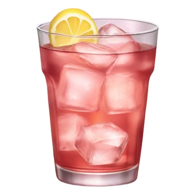 Pink iced tea sticker