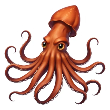 Giant Squid – Huge squid with long curling arms sticker